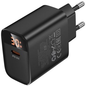 Зарядний пристрій BOROFONE BA97A Ilustre 30W Black (6941991120480)