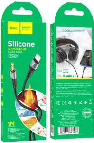 Фото: Перехідник Hoco UPA22 Lightning M / Jack 3.5mm 1m Black (6931474769473) № 2 | KTC