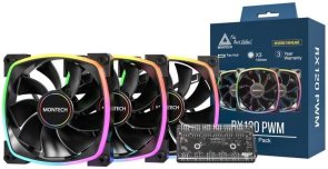 Кулер Montech RX120 PWM 3 in 1 Black (RX120 PWM B31)