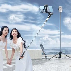 Фото: Селфі монопод RTAKO ZP220 Pro Ultra-Wide Angle Selfie Stick Black (6942063213376) № 3 | KTC