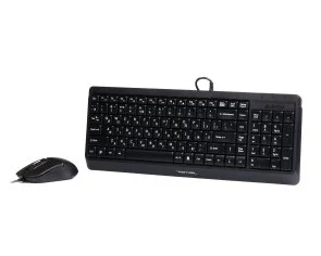 Фото: Комплект клавіатура+миша A4tech F1512 Black № 2 | KTC