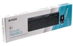 Фото: Комплект клавіатура+миша A4tech FB2535CS Smoky Grey № 10 | KTC