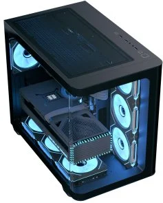 Фото: Корпус AeroCool P500C-G-BK-v1 Black with window (ACCM-PN01043.11) № 3 | KTC