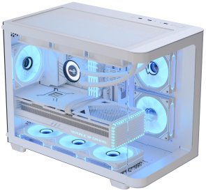 Корпус AeroCool P300C-G-WT-v1 White with window (ACCS-PN02033.21)