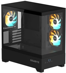 Корпус Gigabyte C201 Panoramic Black with window (GB-C201P)