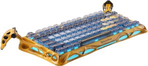 Клавіатура Gravastar Mercury K1 Pro 80key GravaStar x Kailh Speedy Mint Linear Switch WL/BT/USB Battle-Worn Yellow (GSK1PRO_YLW)
