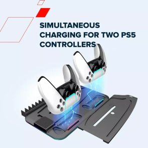 Підставка Canyon CS-51 RGB PS5 Charge White (CND-CSPS5W-1)