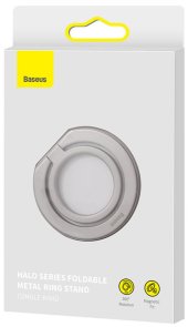 Металеве кільце Baseus Halo Series Foldable Metal Ring Stand (Single-ring) Silver