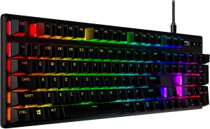 Клавіатура HyperX Alloy Origins Red RGB PBT ENG/UA USB Black (639N3AA)