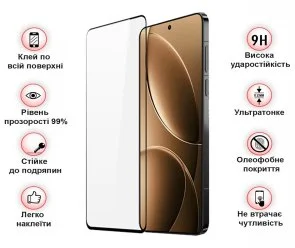 Фото: Захисне скло BeCover for Poco F7 Pro - Black (713416) № 2 | KTC