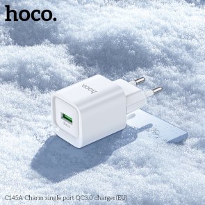 Зарядний пристрій Hoco C145A Charm 18W White (6942007630214)