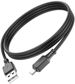 Кабель Hoco X101 2.4A AM/MicroB 1m Black (6942007604055)