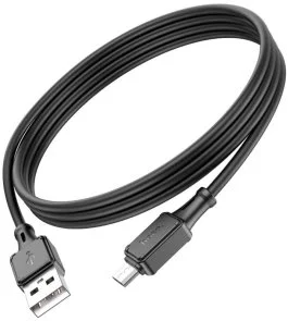 Фото: Кабель Hoco X101 2.4A AM/MicroB 1m Black (6942007604055) № 3 | KTC