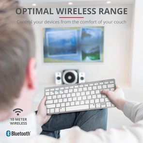 Клавіатура, Trust Basics UA Wireless, White