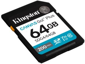 FLASH пам'ять Kingston Canvas Go Plus Class 10 UHS-I U3 V30 SDXC 64GB (SDG4/64GB)