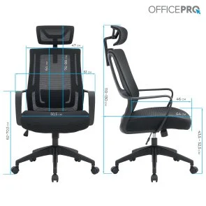 Фото: Крісло OfficePro Harmony OC310-B-B-B Black № 14 | KTC