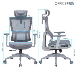 Крісло OfficePro Elegant OC660 Gray/Dark Gray (OC660-G-DG-DG)