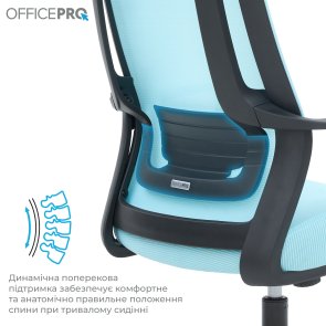 Крісло OfficePro Harmony OC310-B-BL-BL Black/Blue