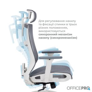 Крісло OfficePro Balance OC620 White/Dark Gray (OC620-W-DG-DG)
