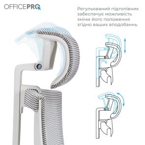 Крісло OfficePro Balance OC620 White/Ligth Gray (OC620-W-LG-LG)
