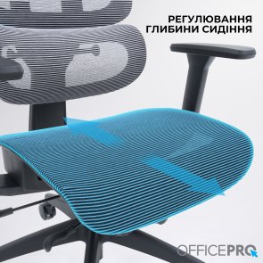Крісло OfficePro Skyline OC680 Black/Gray (OC680-B-G-G)