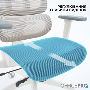 Крісло OfficePro Skyline OC680 White/Light Gray (OC680-W-LG-LG)
