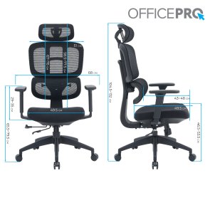 Крісло OfficePro Skyline OC580-B-B-B Black