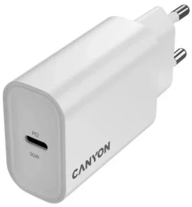 Фото: Зарядний пристрій Canyon OnCharge 30CL 30W White (CNE-CHA30CLW) № 3 | KTC