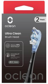 Насадка для зубної щітки Oclean UW03 Ultra White Black 2pcs (6970810556995)