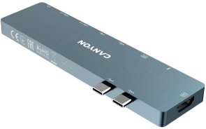 USB-хаб Canyon 8in1 DS-8 Dark Gray (CNS-TDS08DG)