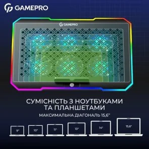 Фото: Підставка для ноутбука GamePro CP660 Black № 5 | KTC