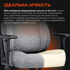 Крісло Anda Seat Novis Size XL Gray Fabric (AD23-XL-01-G-F)