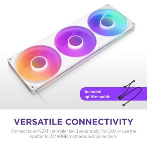 Кулер NZXT F420 RGB Core White (RF-U42HF-W1)