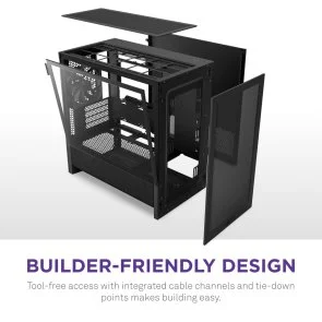 Фото: Корпус NZXT H3 Flow Black with window (CC-H31FB-01) № 3 | KTC