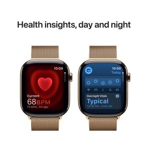 Смарт годинник Apple Watch Series 10 GPS Cellular - 46mm Gold Titanium Case with Gold Milanese Loop - S/M (MC7T4)