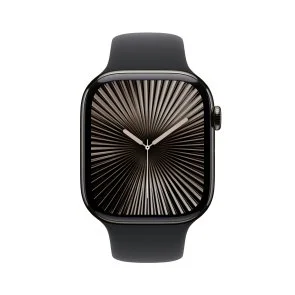 Фото: Смарт годинник Apple Watch Series 10 GPS Cellular - 42mm Slate Titanium Case with Black Sport Band - S/M (MWXG3) № 2 | KTC