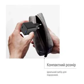 Фото: Зарядний пристрій ColorWay GaN Mini 25W Black (CW-CHS052PD-BK) № 12 | KTC