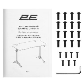Стіл для геймерів 2E Gaming Otoroshi White-Grey (2E-GT-OTO-WTGR)