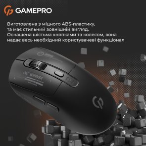 Миша GamePro Genesis Winner WL/BT/USB Black (GM079B)