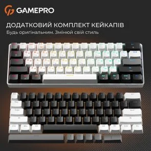 Фото: Клавіатура GamePro Genesis Infinity MK130BW Outemu Red Switches ENG/UKR White № 13 | KTC