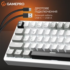 Клавіатура GamePro Genesis Silverlight MK116 YH Switches Grey