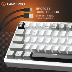 Фото: Клавіатура GamePro Genesis Silverlight MK116 YH Switches Grey № 14 | KTC