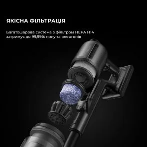 Фото: Ручний бездротовий пилосос Dreame Cordless Vacuum Cleaner Z40 Station (1155339) № 5 | KTC