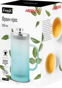 Фото: Френч-прес Ardesto Fresh Matt 800ml Blue (AR1108BFM) № 2 | KTC