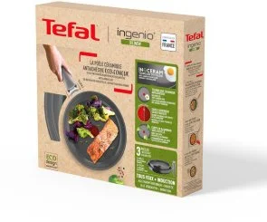 Фото: Набір сковорідок Tefal Ingenio Renew 24cm/ 28cm 3pcs Gray (L2609502) № 12 | KTC