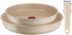 Фото: Набір сковорідок Tefal Ingenio Delight 24cm/ 28cm 3pcs Beige (L7839043) № 2 | KTC