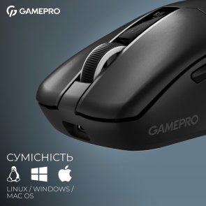 Миша GamePro Asgard Thor WL/BT/USB Black (GM023B)