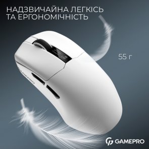 Миша GamePro Asgard Thor WL/BT/USB White (GM023W)