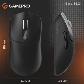 Миша GamePro Genesis Ranker WL/BT/USB Black (GM012B)