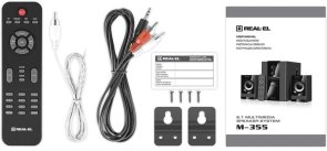 Колонки Real-EL M-355 Black (EL121300015)